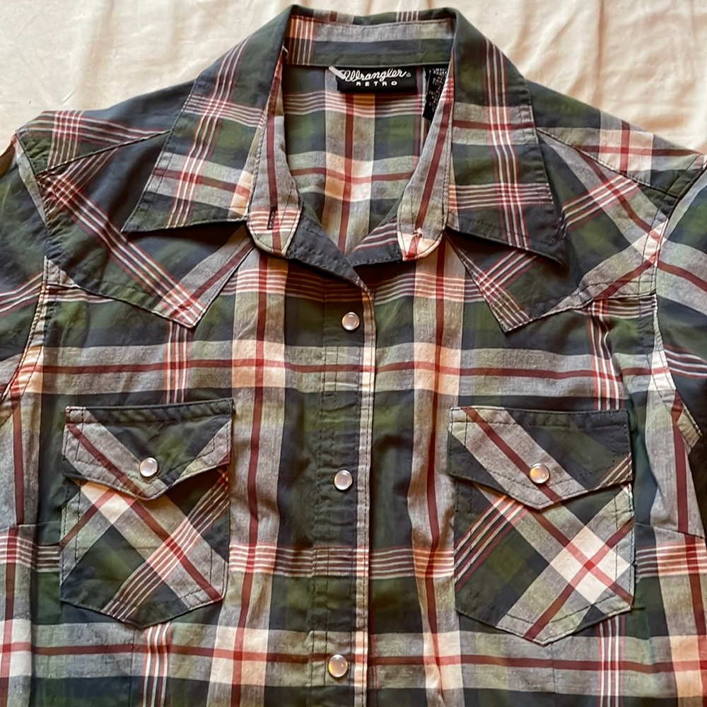 Western pearl snap long-sleeve shirt